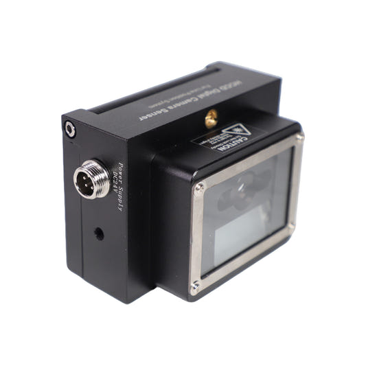 HCCD sensor installed on web guiding system for roll material alignment