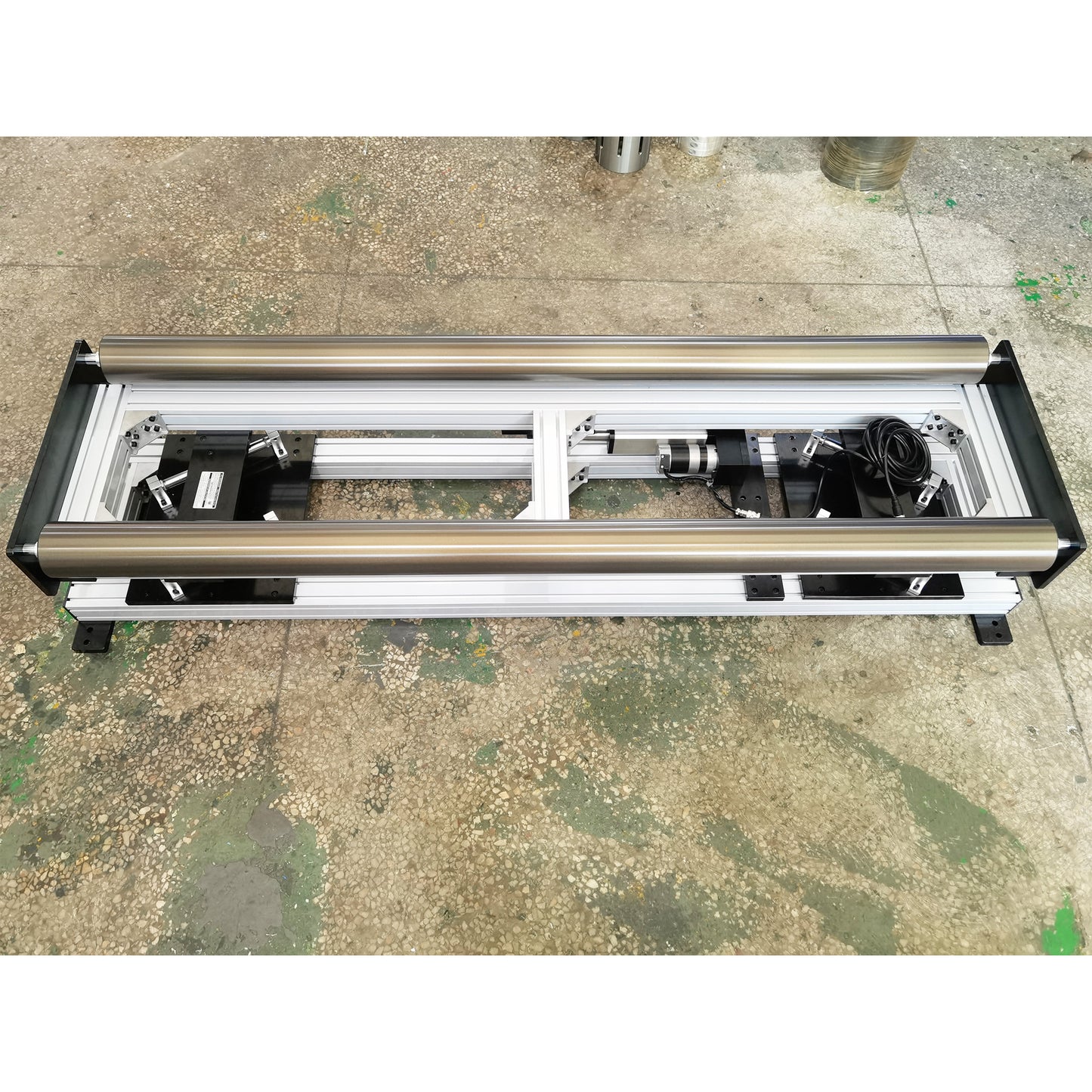 Roll to roll EPC guiding frame unit with edge tracking sensor and servo actuator for industrial web handling systems