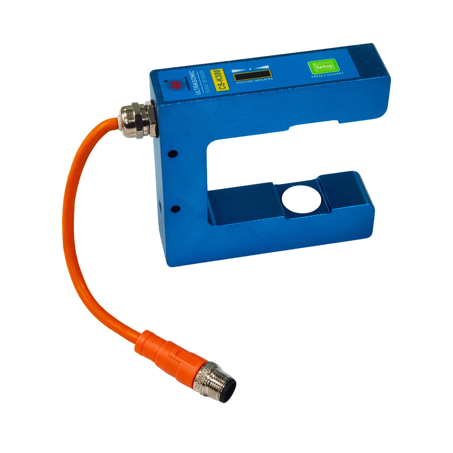 U type ultrasonic web position sensor, non-contact edge detection for plastic film printing slitting machine