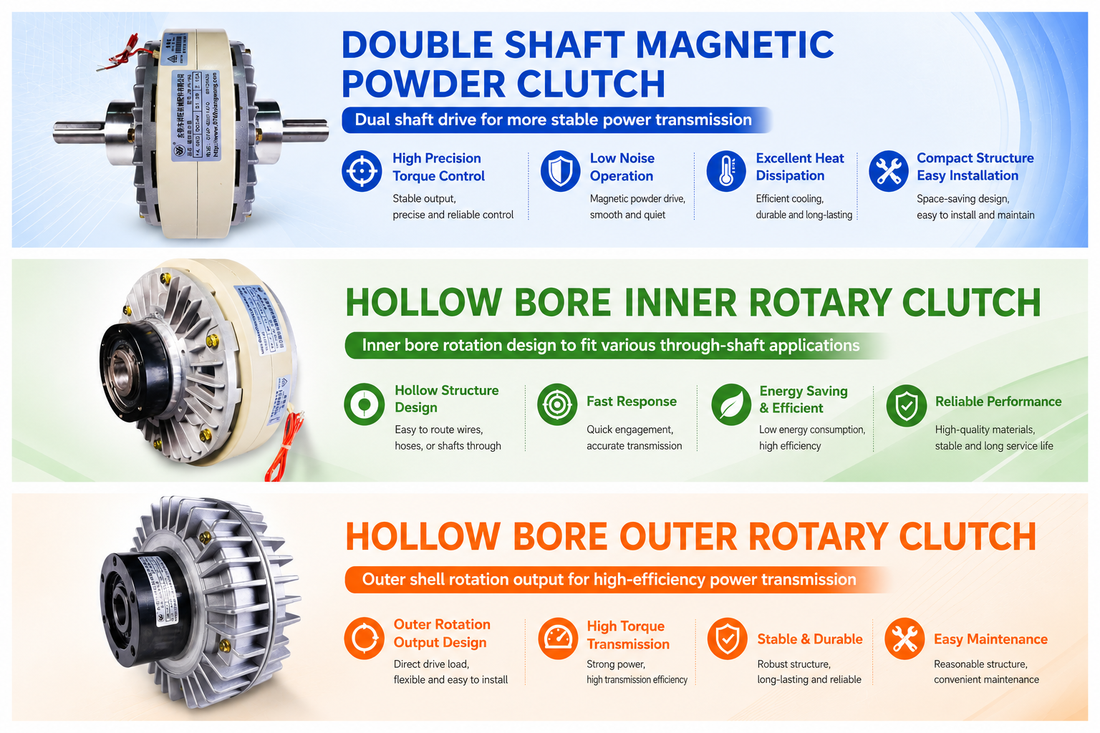 3 Types of Magnetic Powder Clutches: A Detailed Introduction