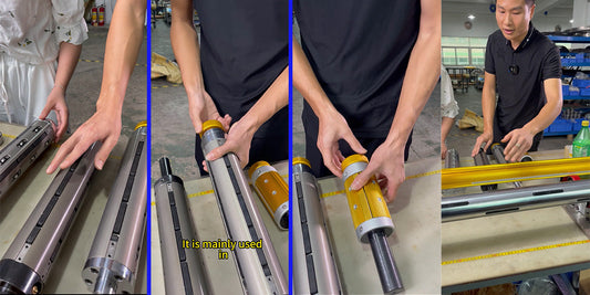 Comparison of four air shaft types including lug type air shaft, leaf type air shaft, multi bladder air shaft and differential shaft for slitting, rewinding, printing and converting applications.