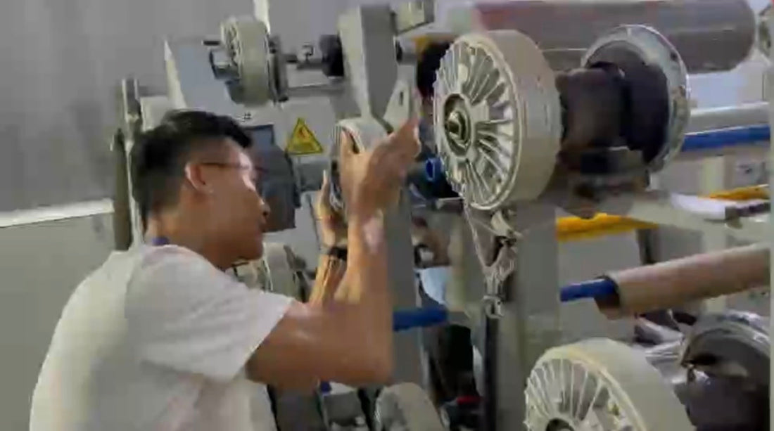 Installing a new magnetic powder brake onto a rotating shaft with proper alignment and mounting procedure