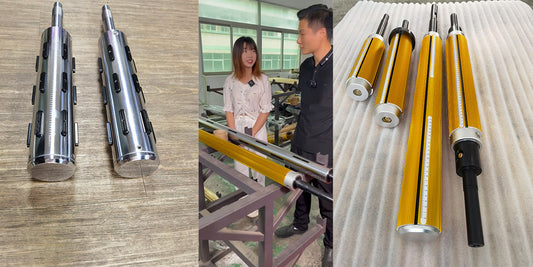 Lug Type vs Leaf Type Air Shaft comparison showing differences in core gripping structure, torque transmission, and industrial applications