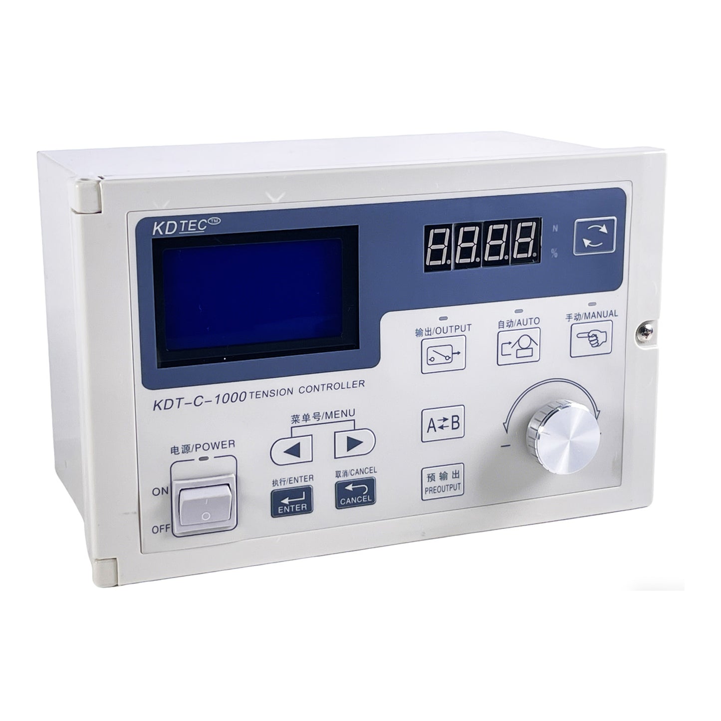 Automatic tension controller, high precision industrial tension regulator for winding and slitting machines
