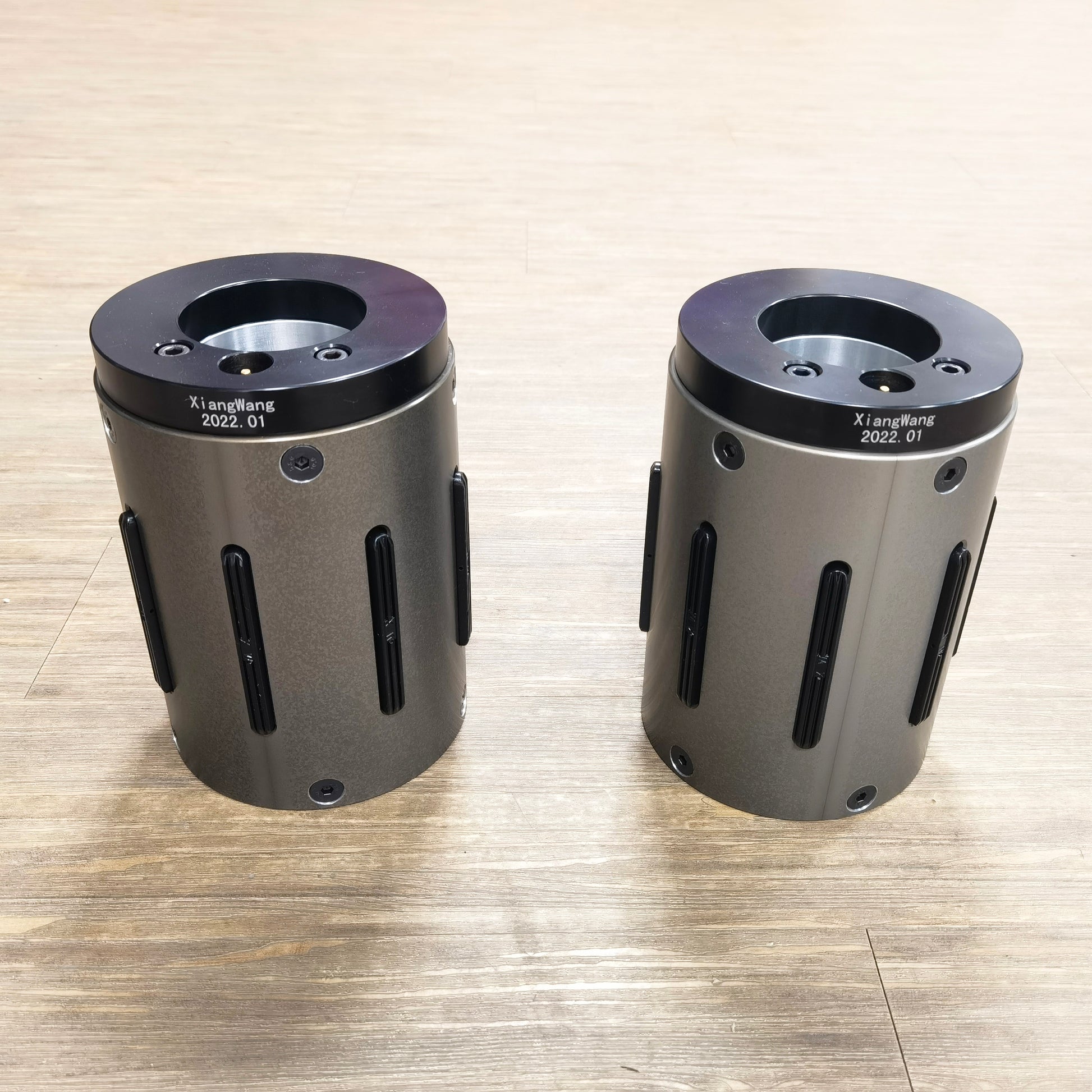 Closeup of inner wall of air shaft sleeve, precision size conversion component for shaft
