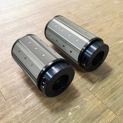 End view of plate air sleeve, marked dimension for accurate shaft conversion
