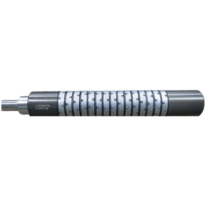 Industrial ball bearing differential slip shaft for precision web tension control and rewinding machines