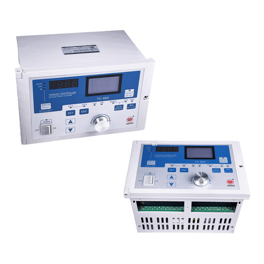 Closed-loop web tension controller for high-precision tension management