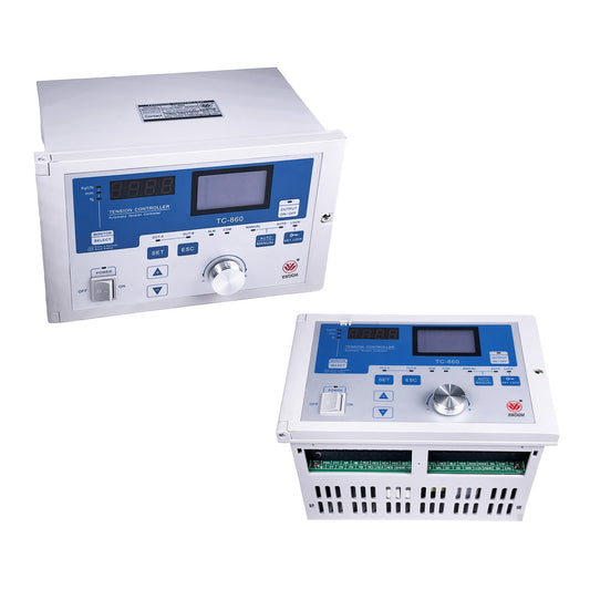 Closed-loop web tension controller for high-precision tension management