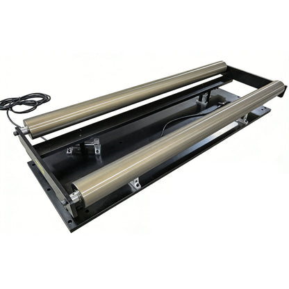 EPC web guiding frame with servo correction unit for automatic roll-to-roll material alignment control