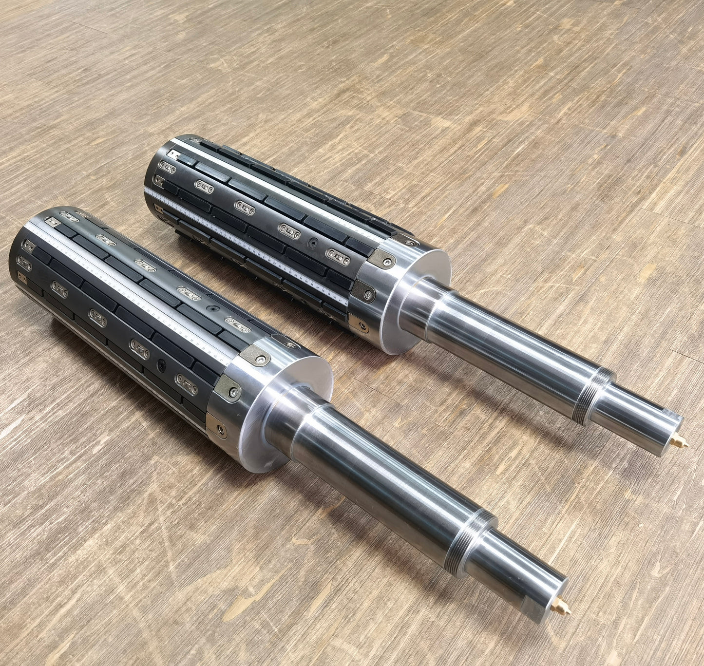 Full key type air shaft installed on textile winding machine