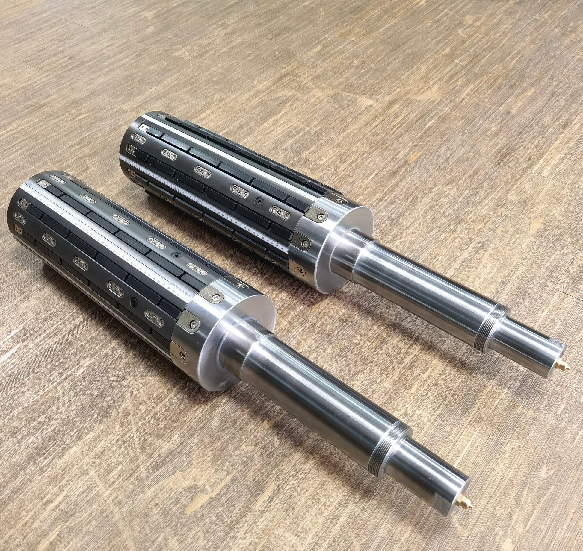 Full key type air shaft installed on textile winding machine