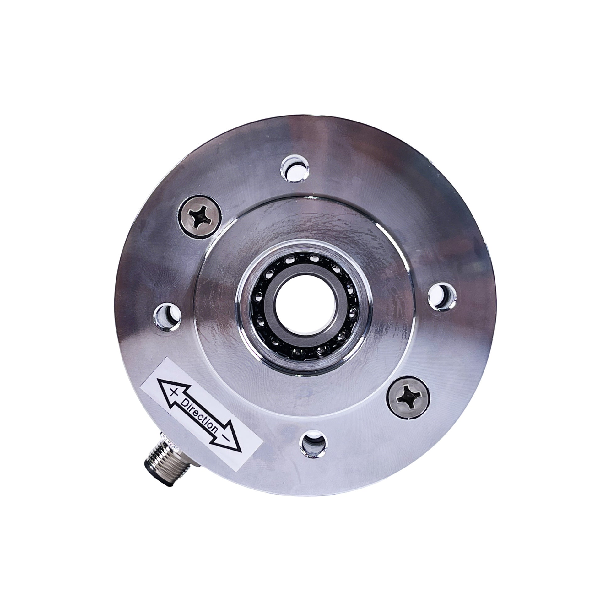 High precision through shaft tension transducer for web handling system