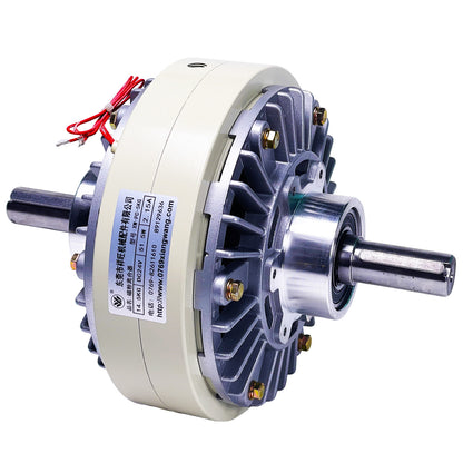 High torque magnetic powder clutch for web tension control and roll to roll processing equipment