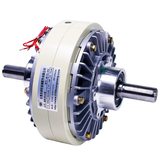 High torque magnetic powder clutch for web tension control and roll to roll processing equipment