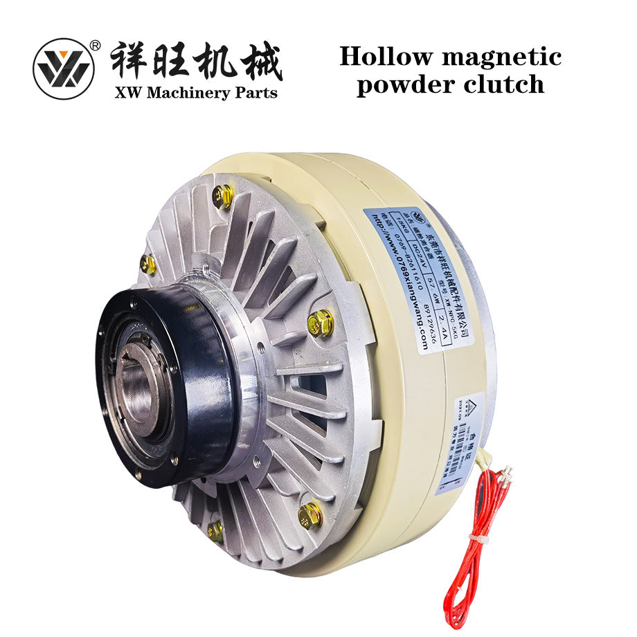 Industrial hollow shaft magnetic clutch for automated winding and unwinding equipment