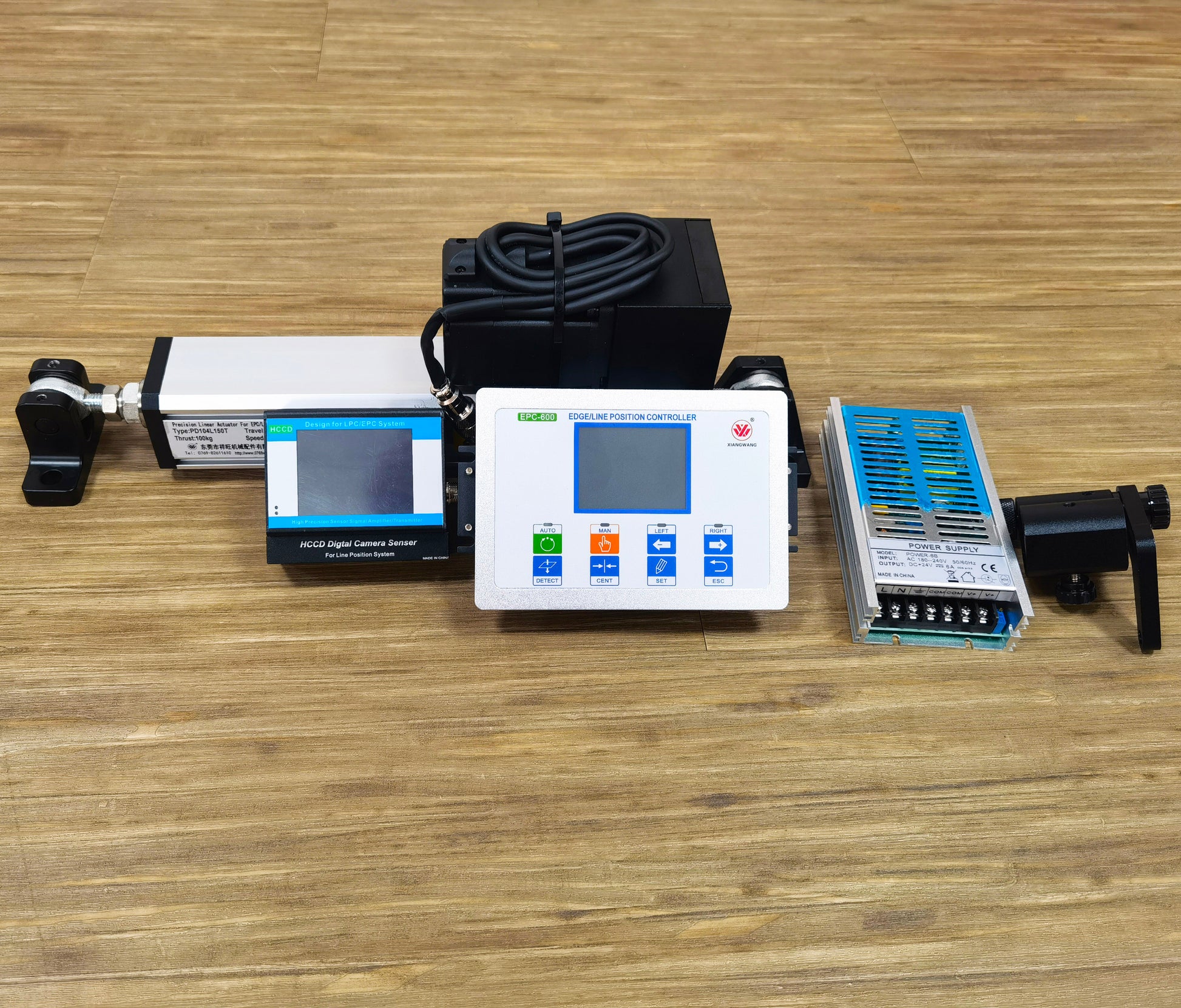 Industrial servo EPC guiding control system package for unwinding, rewinding and lithium battery production line alignment correction