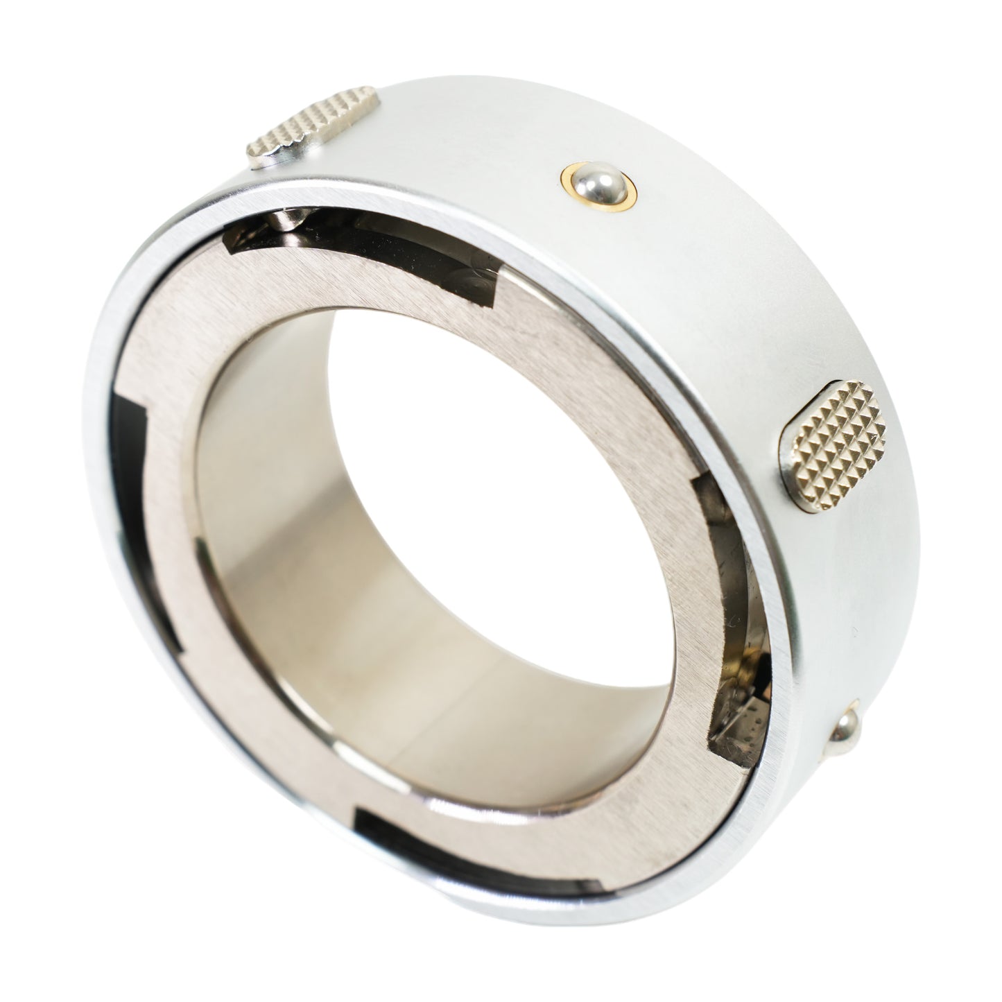 Close-up of key structure slip ring, wear-resistant component for differential air shaft assembly