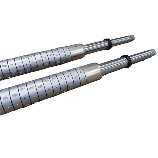 Key type differential shaft for slitting and rewinding machine applications
