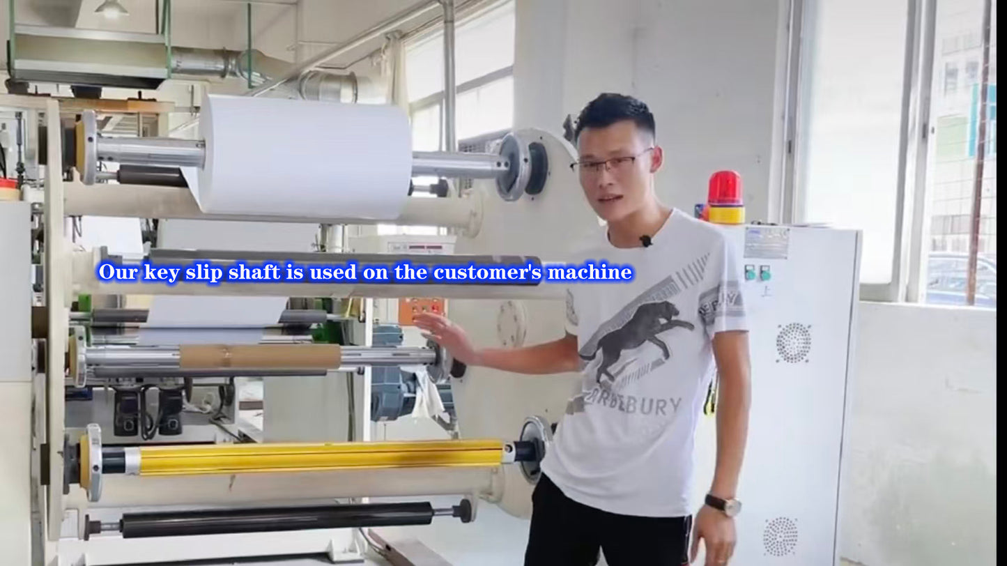 Lug Type Air Shaft used in rewinding machine operation