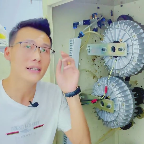 External rotation hollow shaft magnetic particle clutch used in slitting and rewinding machines