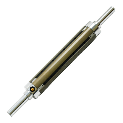 Industrial strip type air expanding shaft for web handling applications