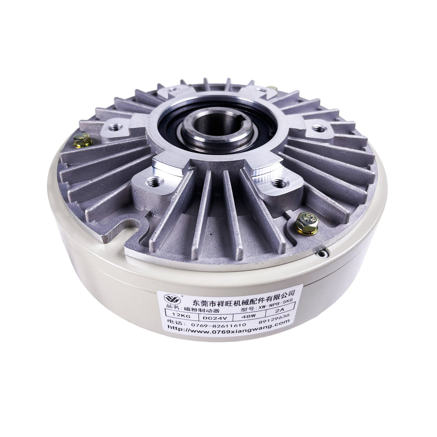Magnetic particle brake used in automatic web tension control systems