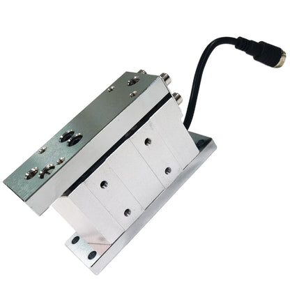 Pillow block web tension transducer for rewinding and slitting systems