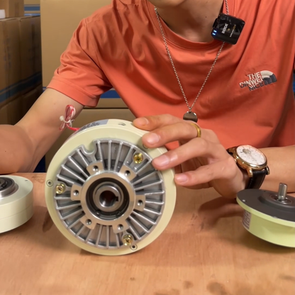 Industrial XWDGM Hollow Shaft Magnetic Particle Brake with high torque accuracy